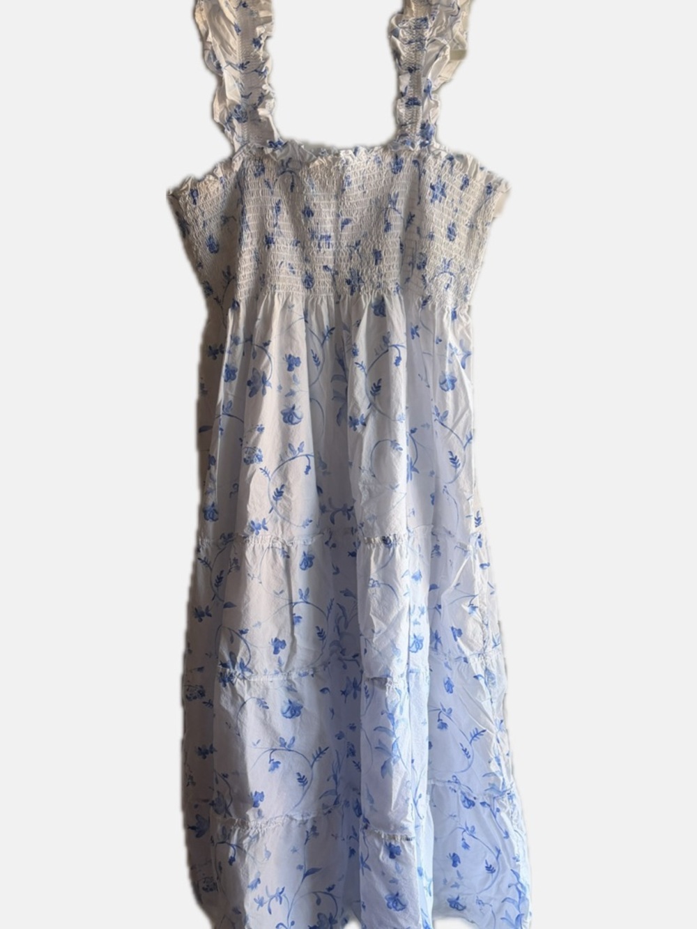 The Ellie Nap Dress in Blue Botanical 2XL - Picture 6 of 8